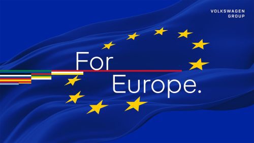 大众集团For Europe欧洲承诺宣传视觉